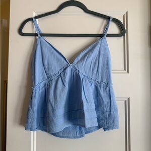 Altar'd State Light Blue babydoll top